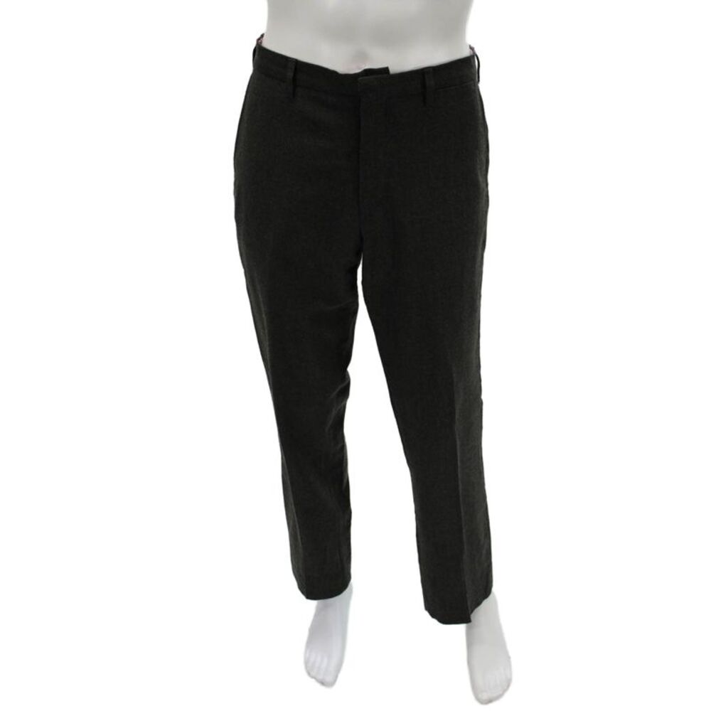 Etro Milano Mens Dress Pants Dark Gray Wool Blend Size 50